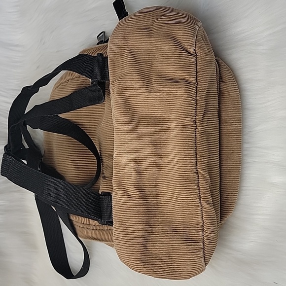 JANSPORT Half Pint VTG Mini Tan Corduroy Y2K 90s Academia Purse Small Backpack - Picture 4 of 12